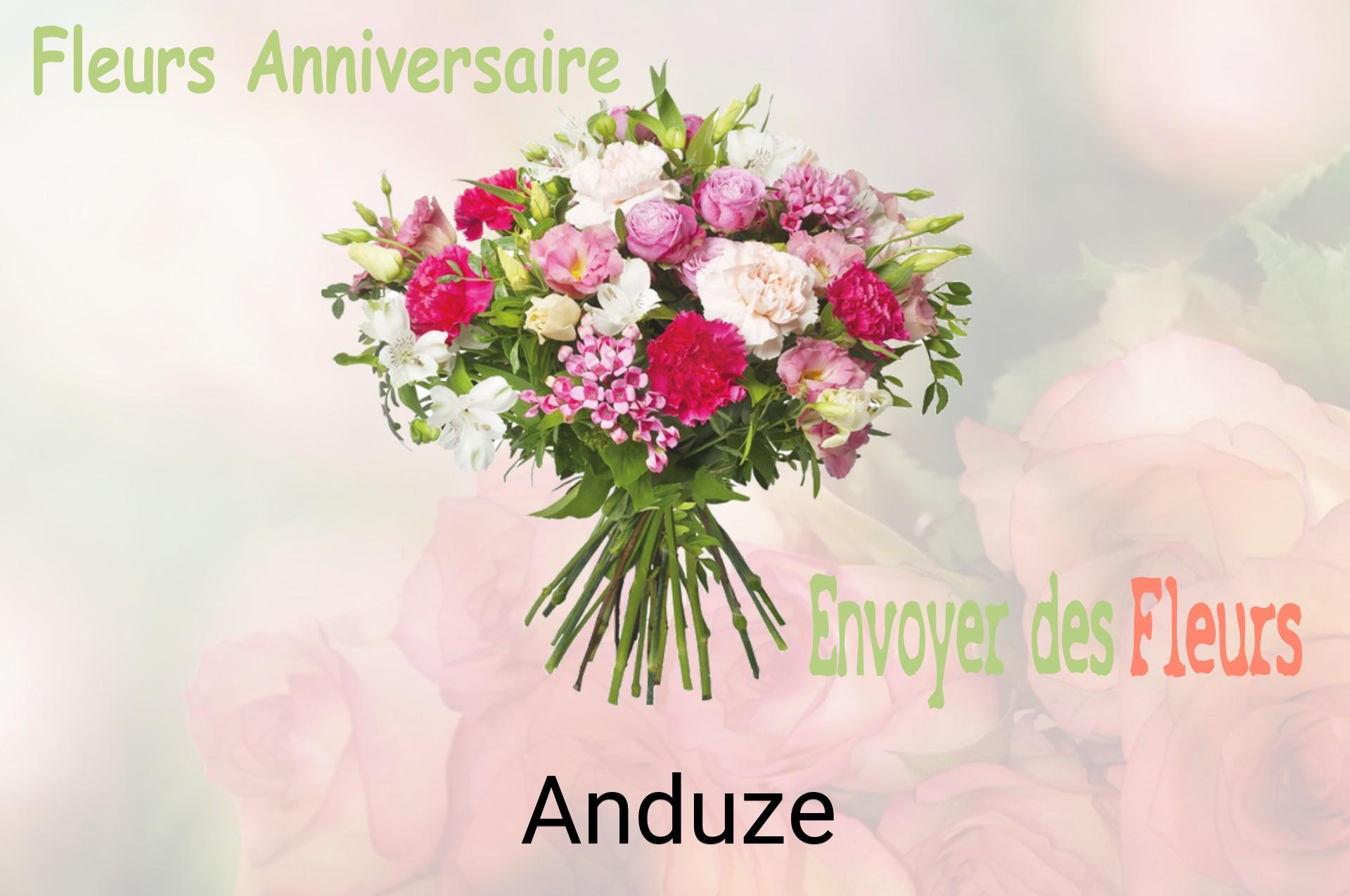 Bouquet de fleurs d’anniversaire livré à Anduze