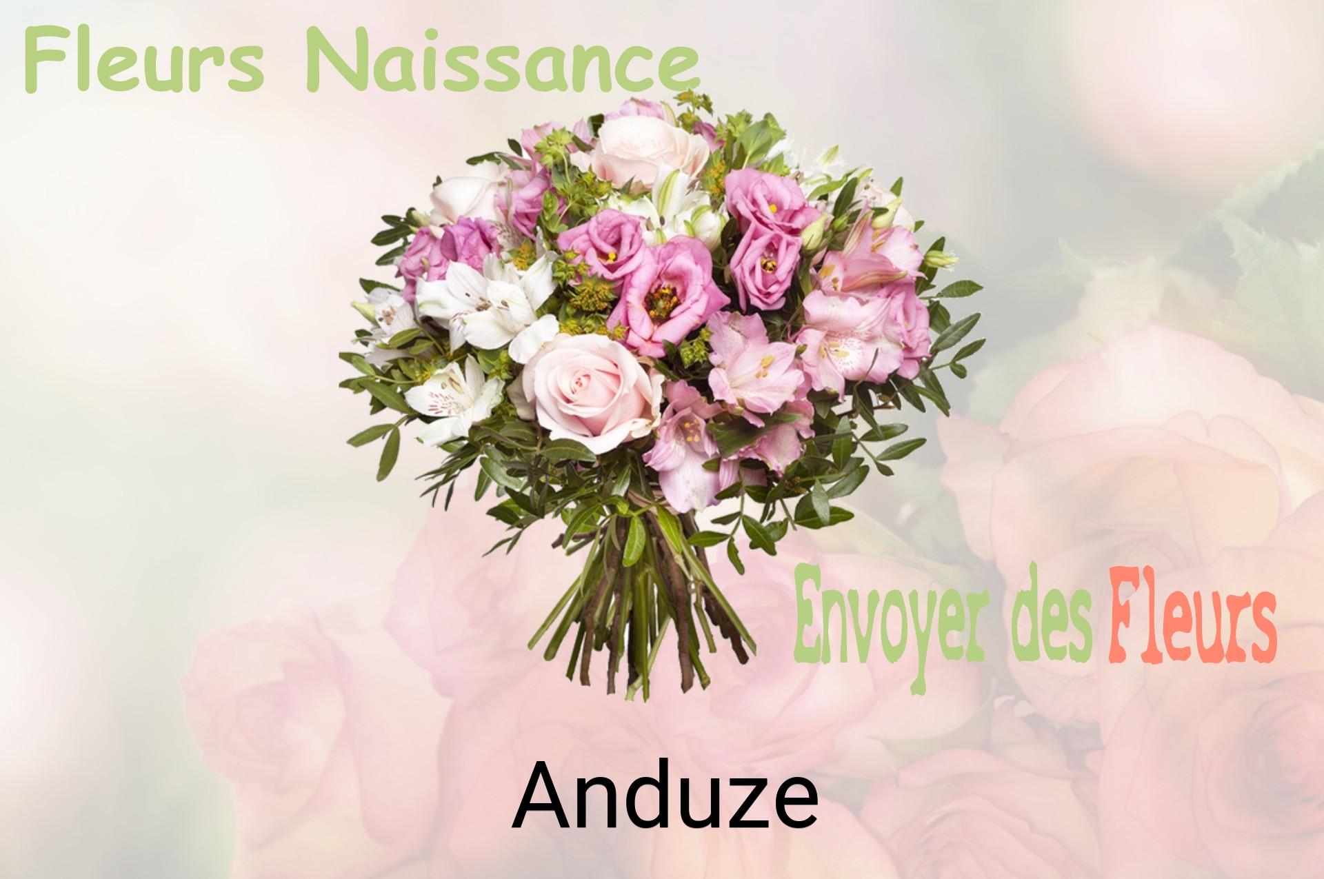 Bouquet de fleurs de naissance livré à Anduze